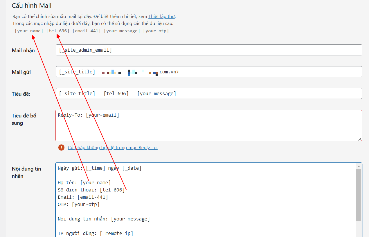 Lấy thông tin các tag trong plugin Contact Form 7